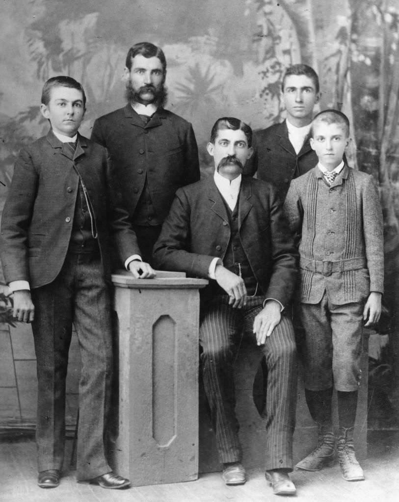 #69 Smythe Boys, Group Portrait. 1888