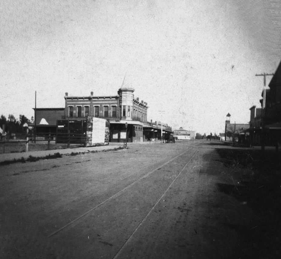#81 Center Street Looking East, Anaheim, 1890