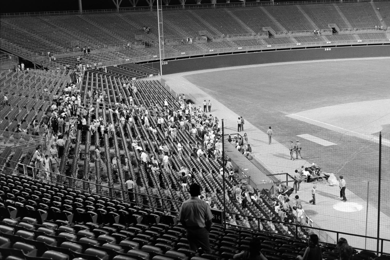 #25 The seating at Arlington Stadium during WBAP’s Country Gold third anniversary event, 1973