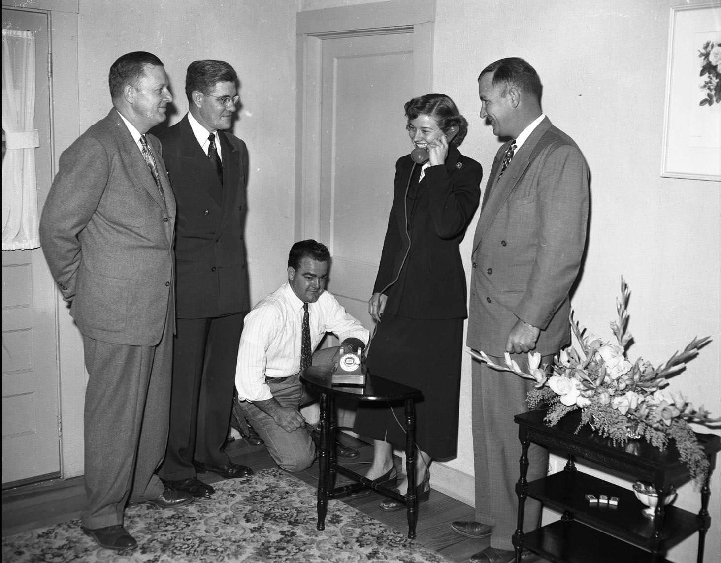 #111 50000th Telephone in Austin, 1950