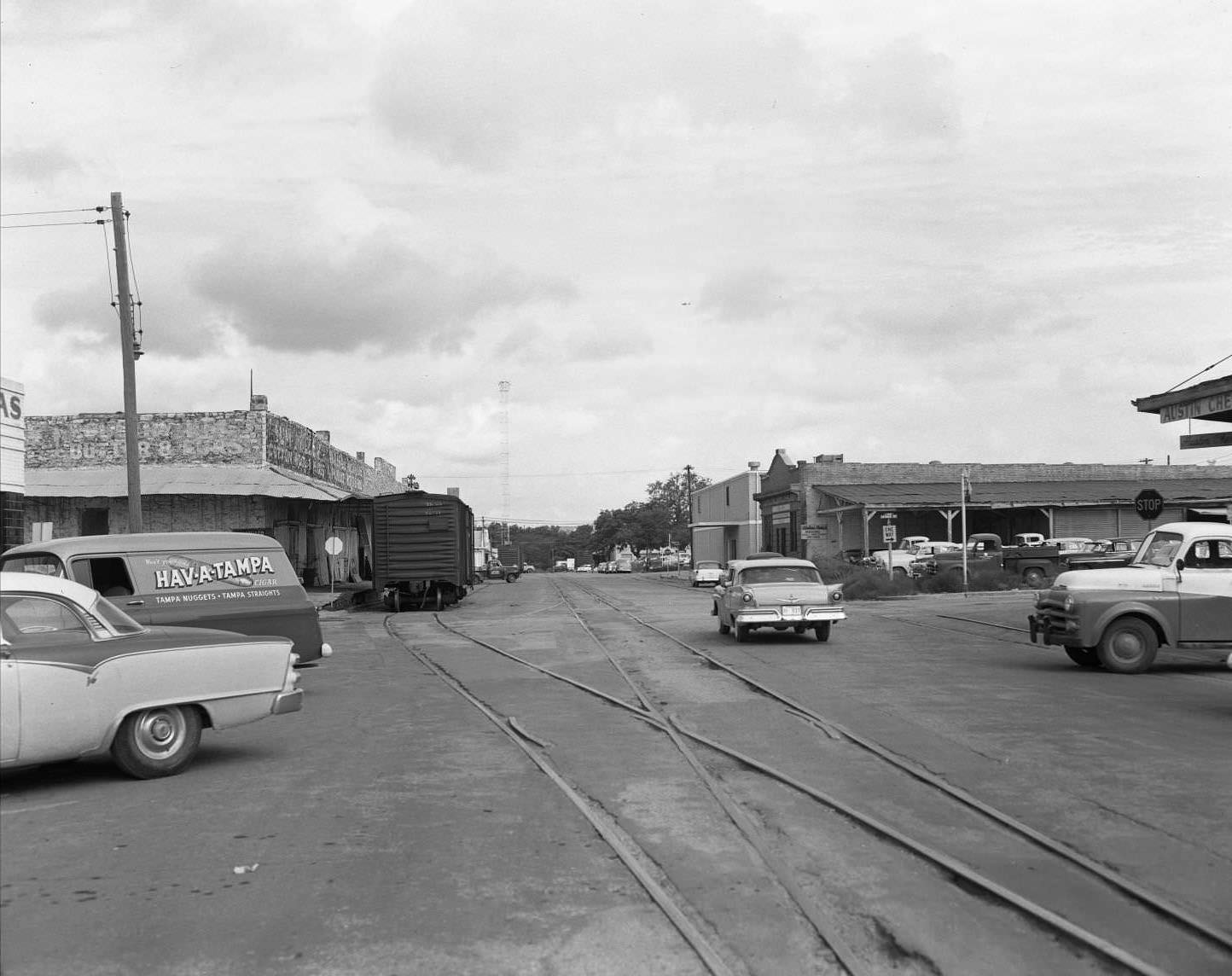 #114 Looking down train tracks for insurance claim for Tom Davis, 1957