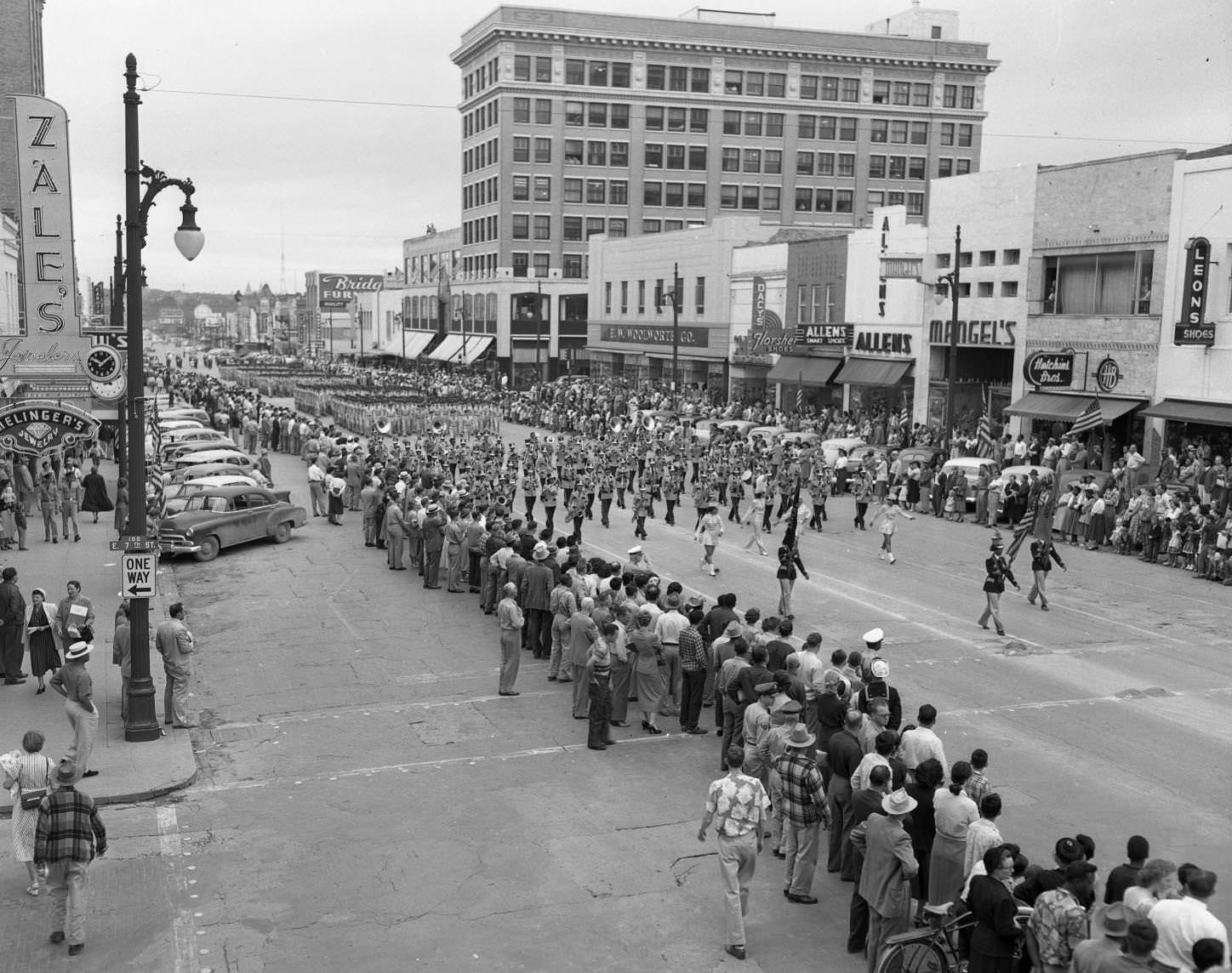 #144 Armed Forces Day Parade down Congress Avenue, 1953