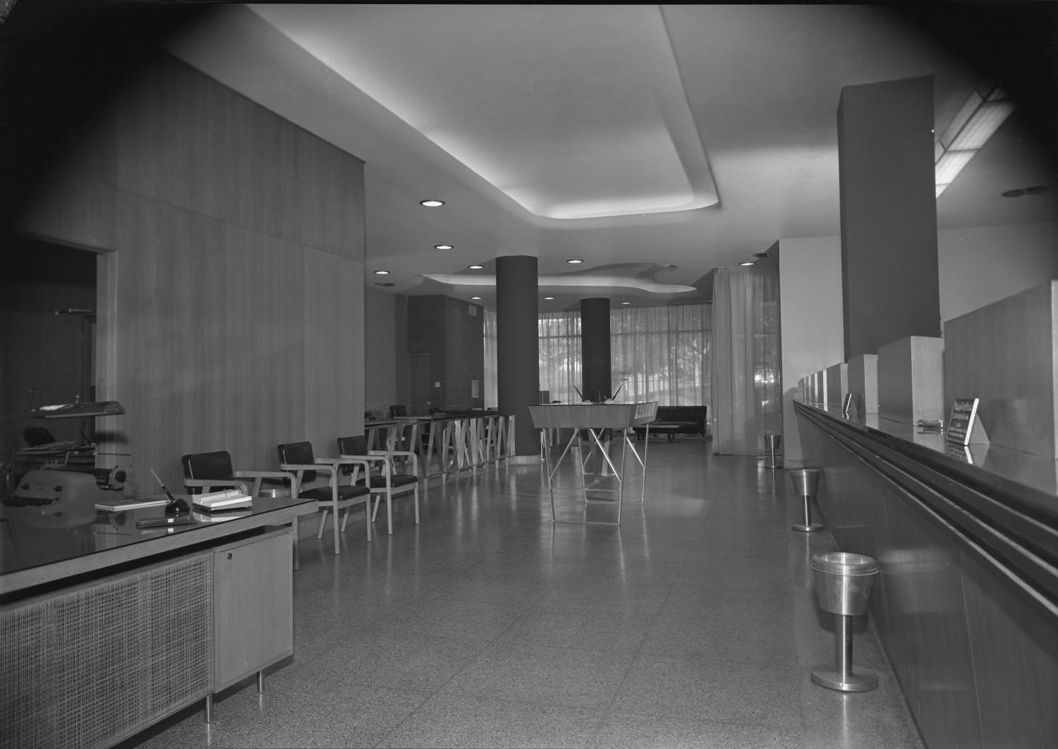 #198 Interior View of Austin Savings and Loan Association Building Lobby, 1951