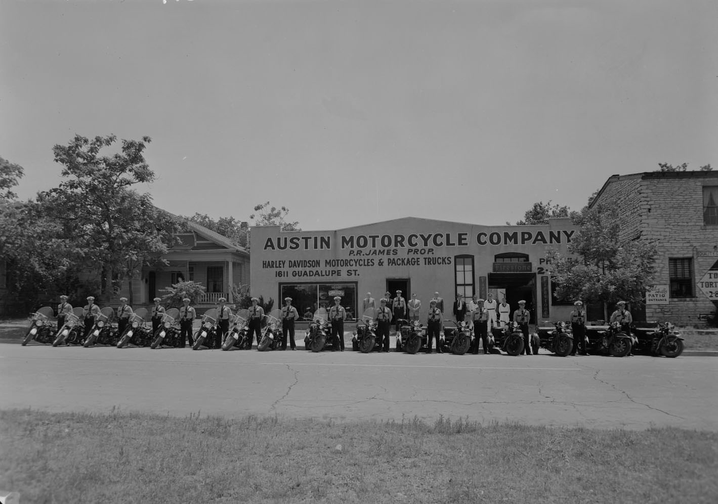 #22 Austin Motorcycle Company with Police Men, 1953