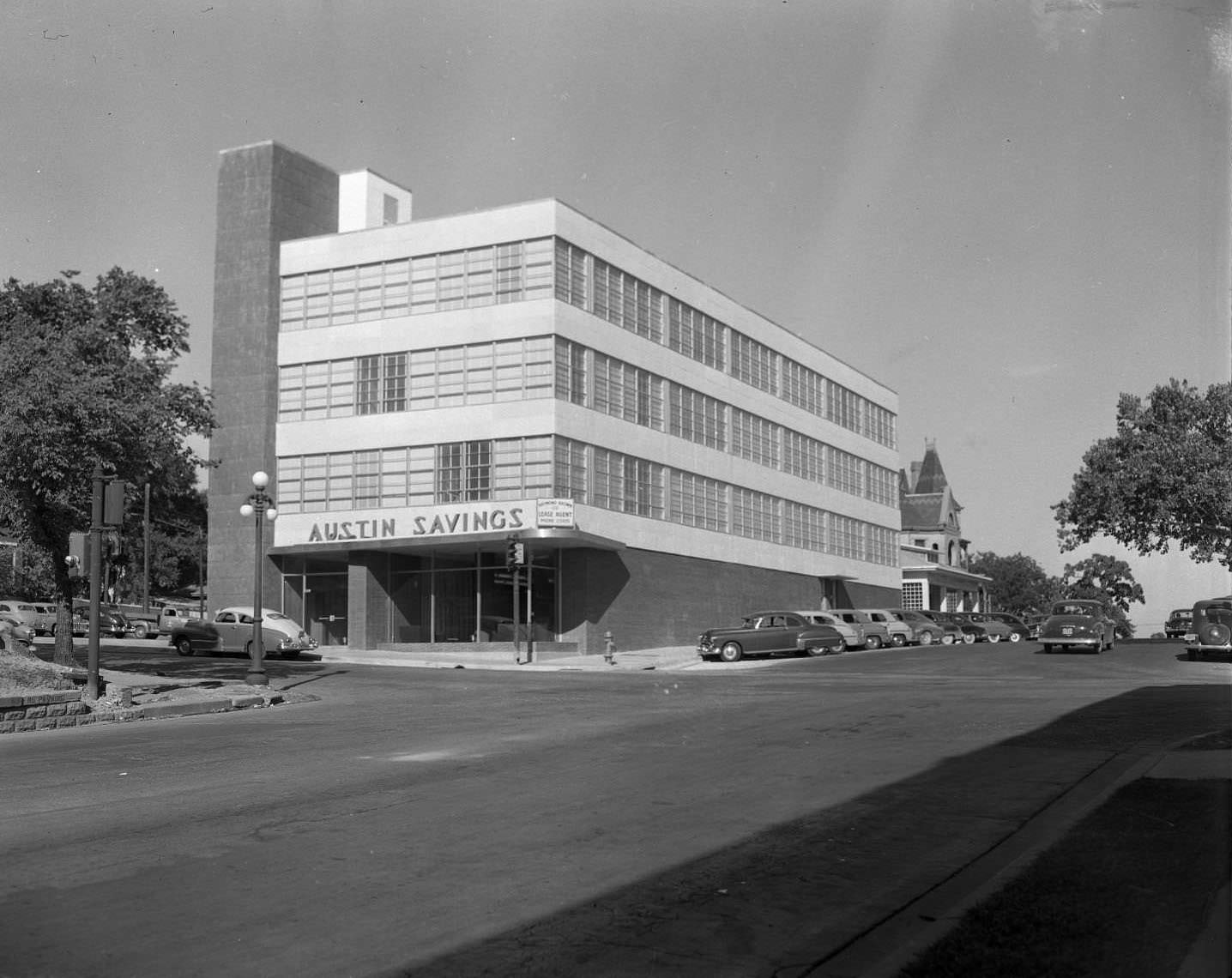 #79 The exterior of the Austin Savings and Loan building, 1951