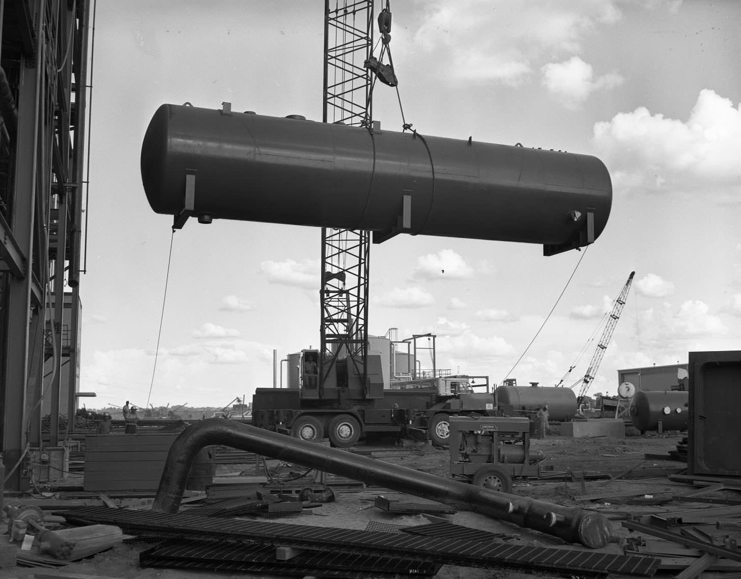 #62 Construction of the Holly Street Power Plant in Austin, Texas, 1965