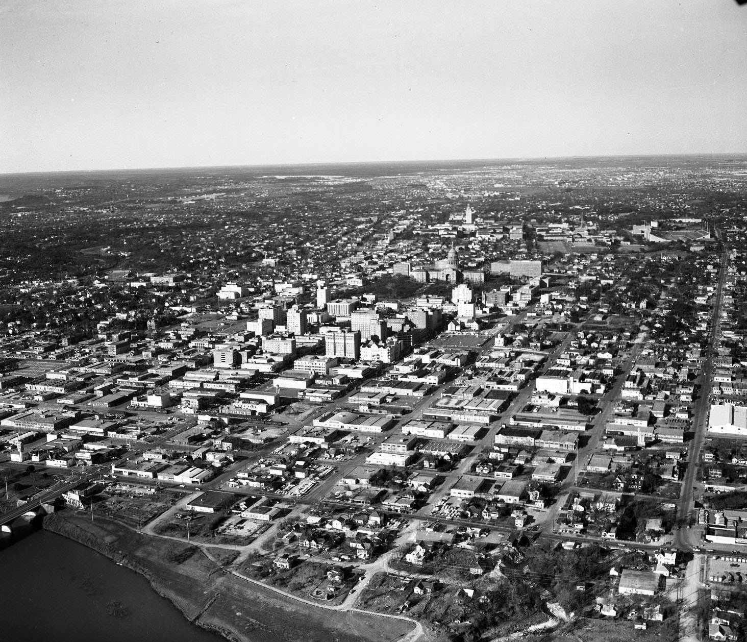 #152 Aerial photograph of downtown Austin, 1963