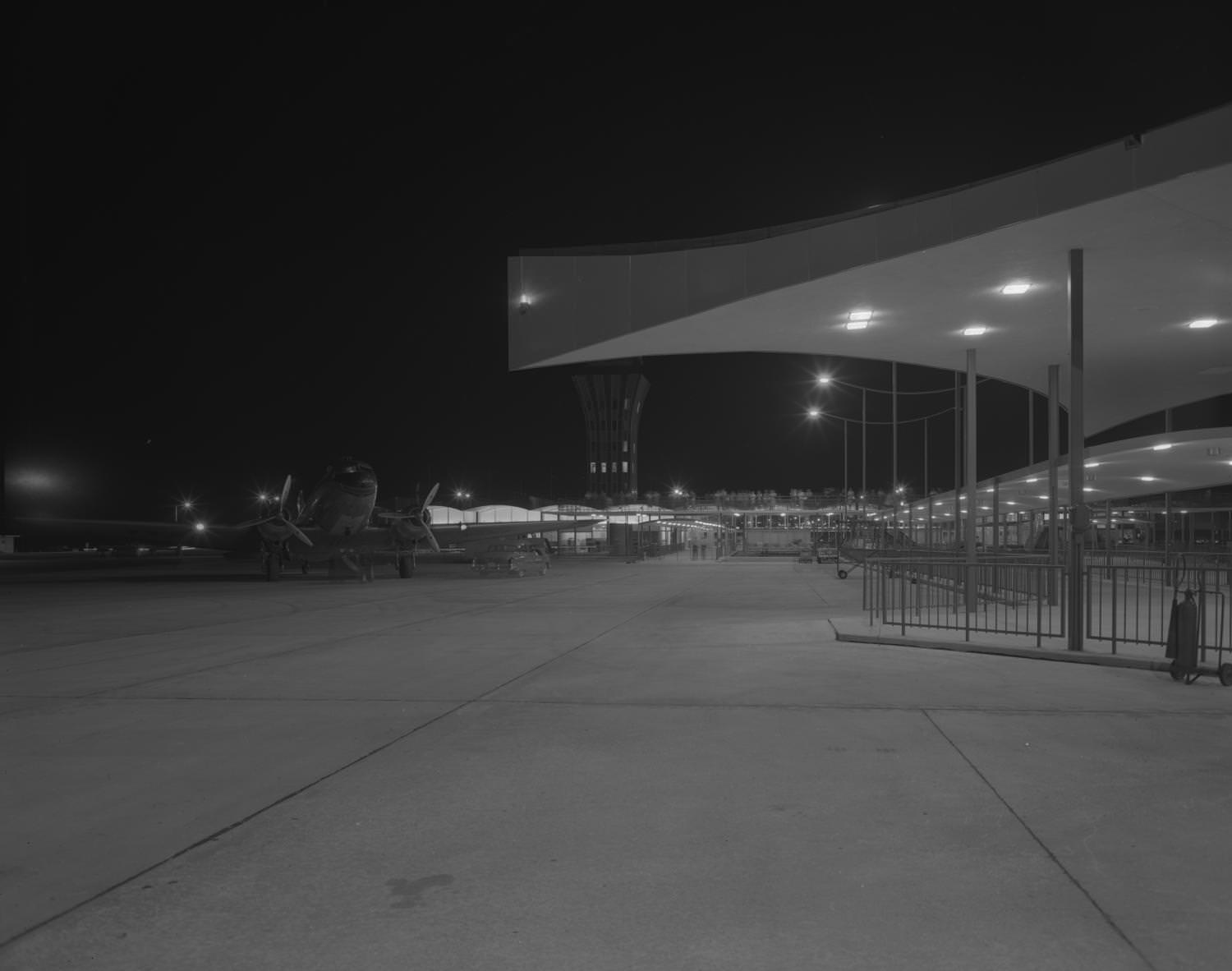 #193 Austin Municipal Airport at Night, 1961