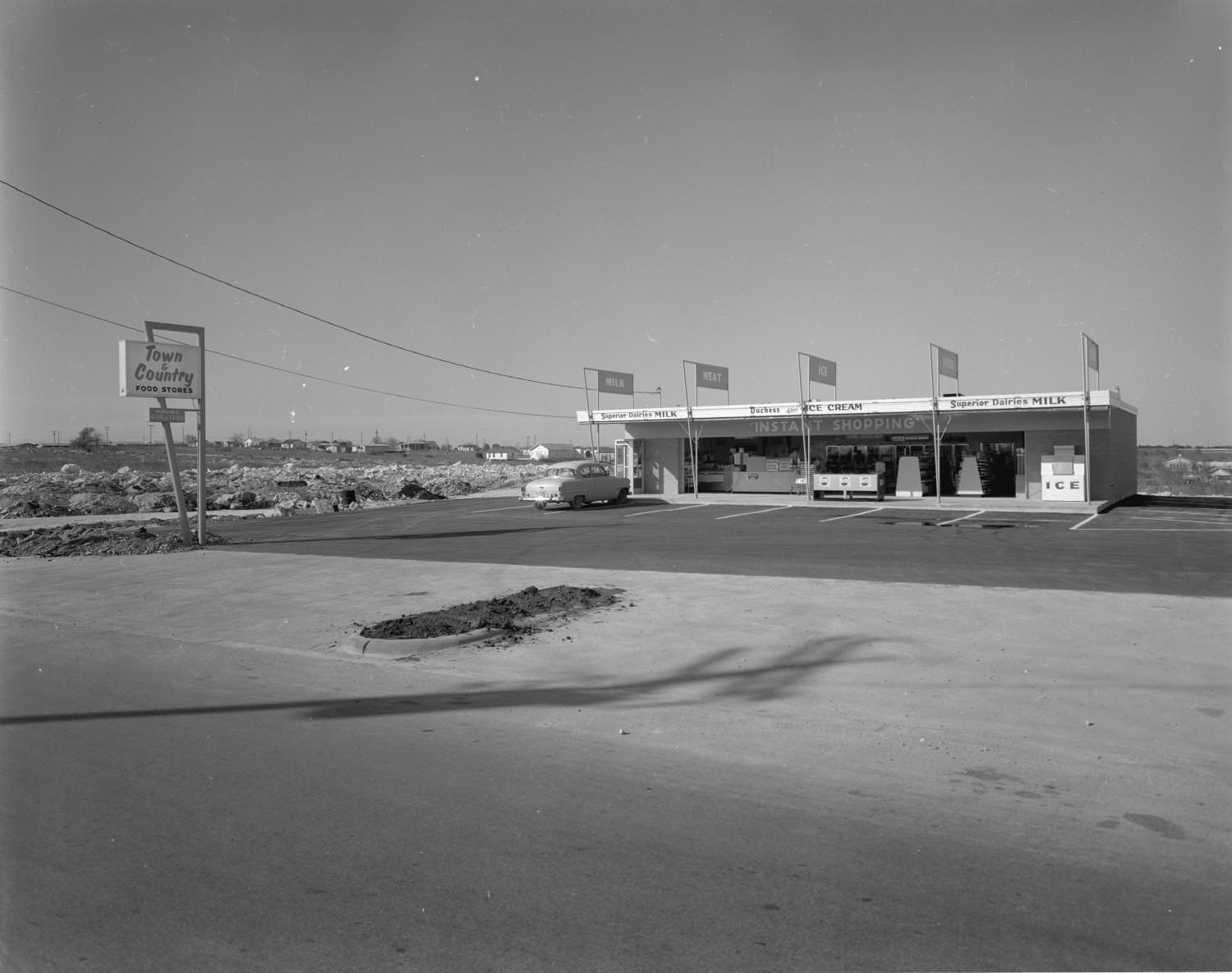 #78 A grocery store called Town and Country, located on St. Johns Avenue, Austin Texas, 1963