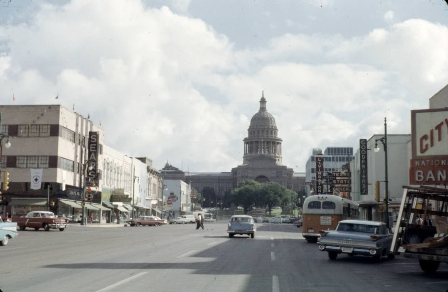 #5 Looking north on Congress with Capitol in view. 1961.