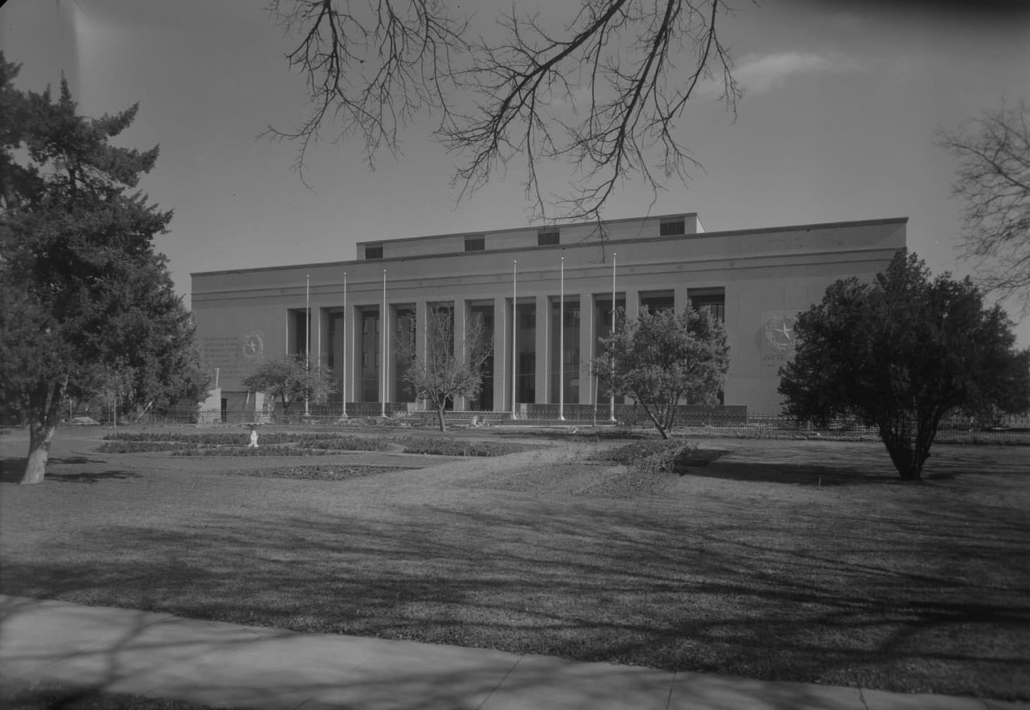 #137 State Archives Building and landscaping in front, Austin, 1961