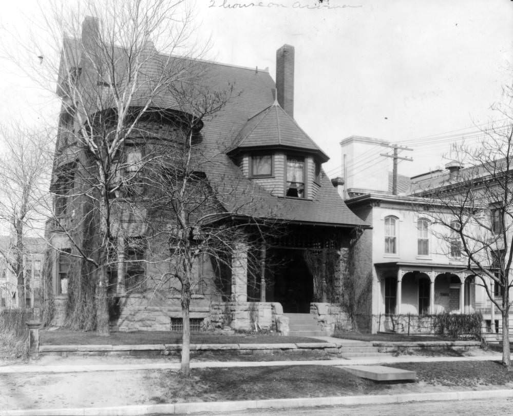 #136 View of Mr. J. B. Newman’s house at 1445 Acoma Street in the Civic Center neighborhood of Denver, 1909