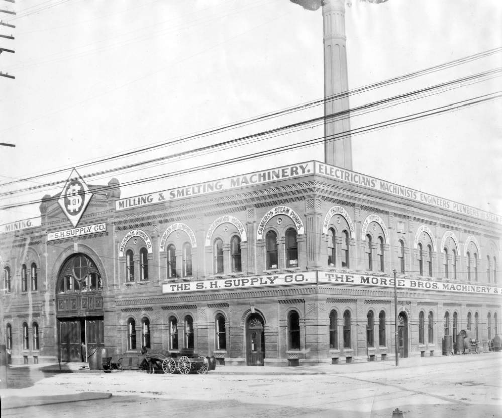 #149 Building (originally Denver City Cable Railway Company power house) at 18th (Eighteenth) and Lawrence Streets in Denver, 1905