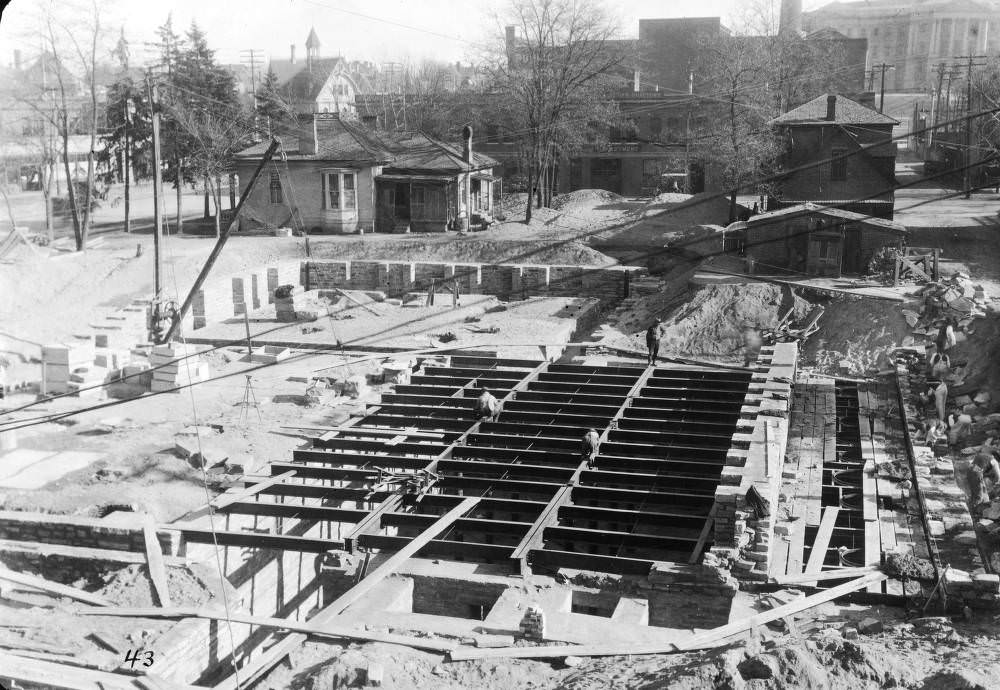 #170 Denver Public Library (Carnegie) construction in Denver, 1906