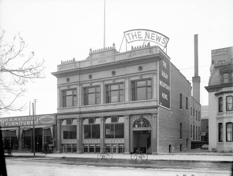 #179 Rocky Mountain News building at 1720 Welton Street in Denver, 1909