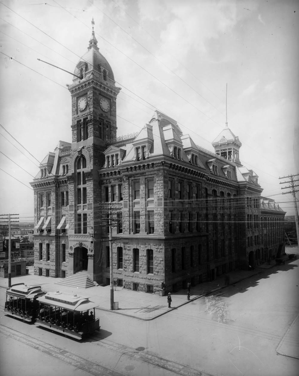 #96 View of Denver City Hall (demolished in the late 1940’s) on 14th (Fourteenth) Street in Denver, 1909