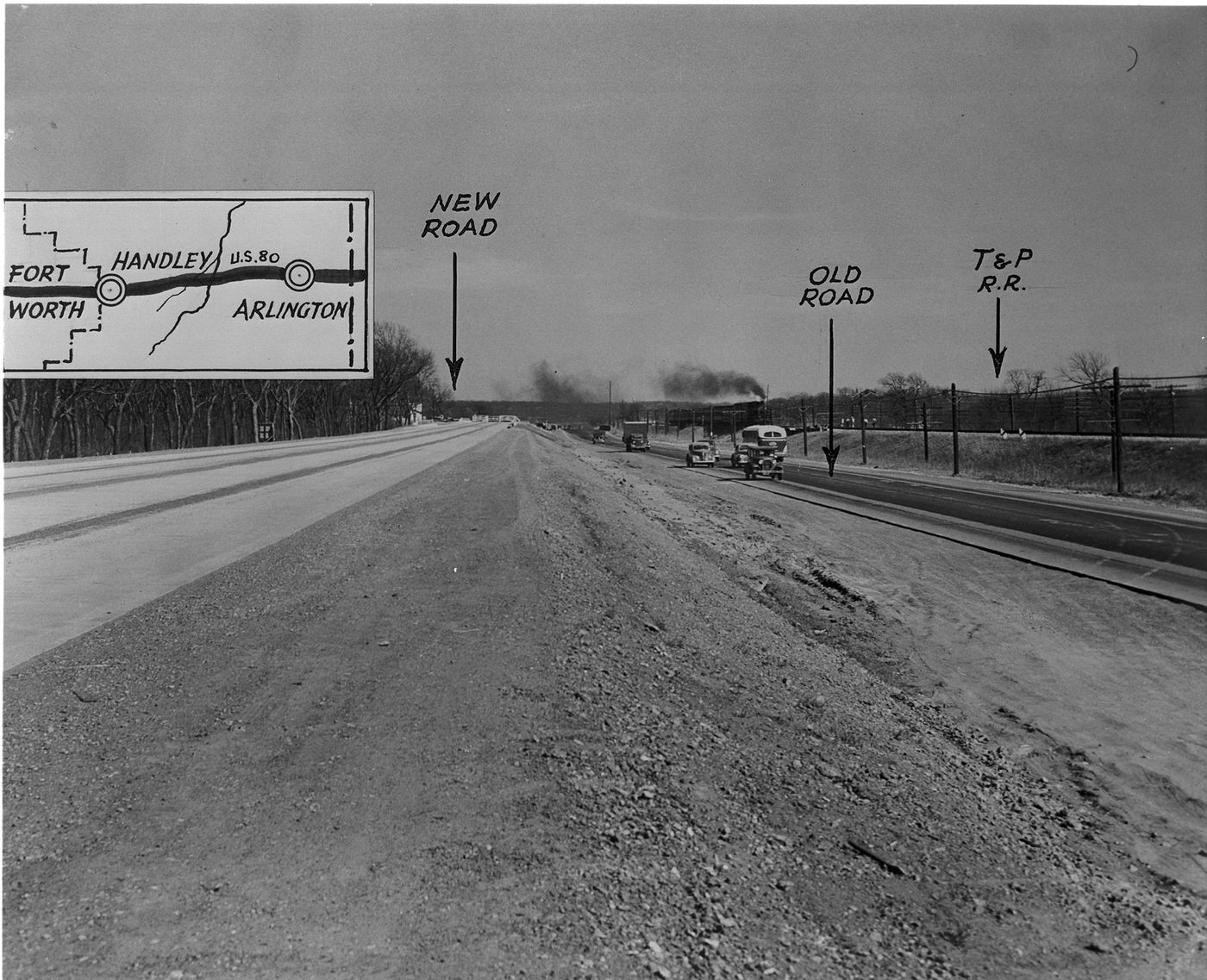 #18 Highway U.S. 80 (Dallas Pike) between Fort Worth and Arlington near Handley, 1947
