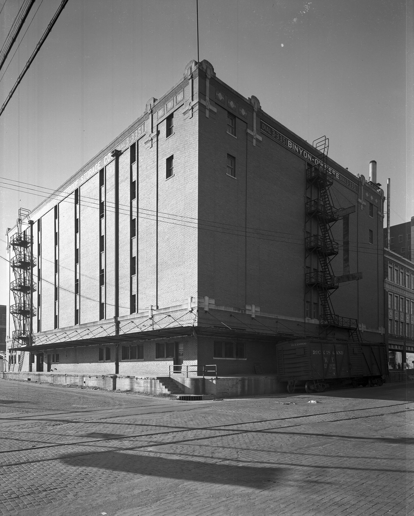 #172 The exterior of Binyon-O’Keefe Storage Company, Fort Worth, Texas, 1942