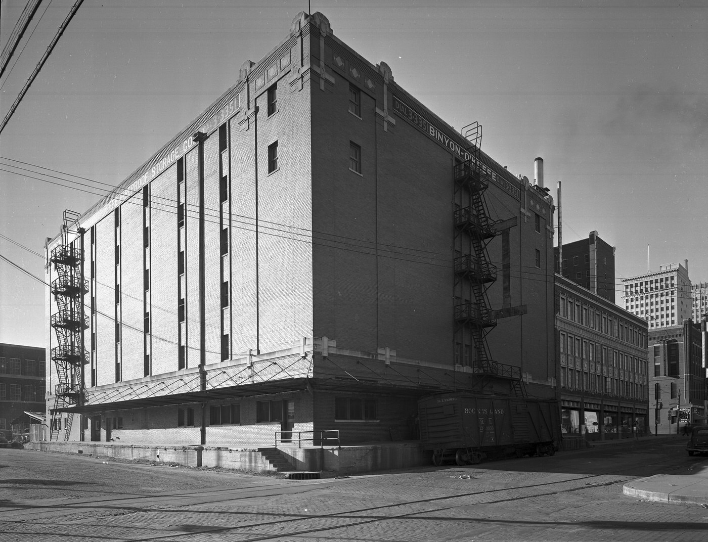 #175 The exterior of Binyon-O’Keefe Storage Company, Fort Worth, Texas, 1942