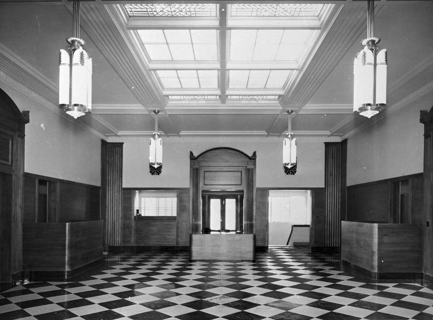 #129 Harris Memorial Hospital lobby, Fort Worth, Texas, 1942