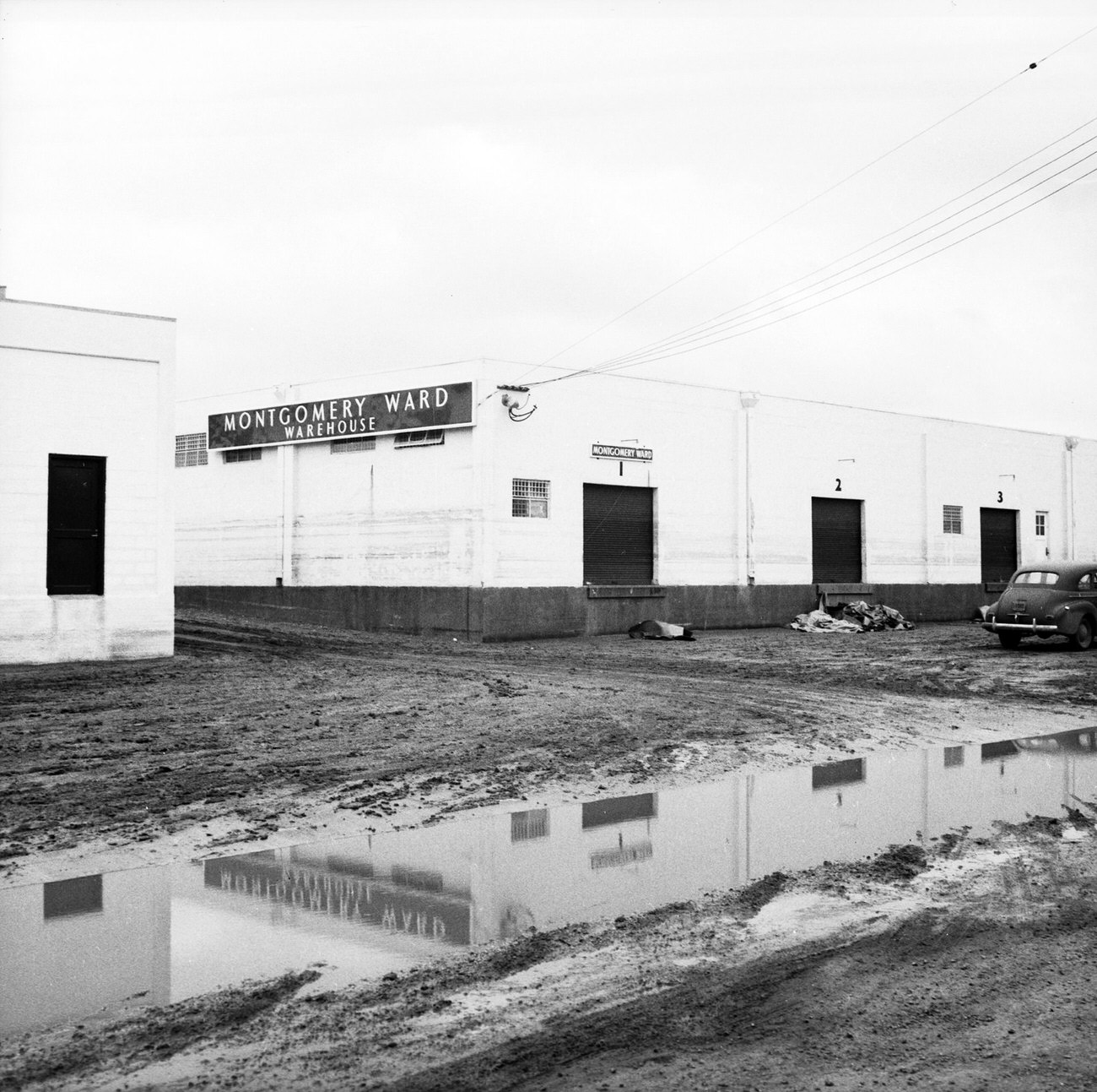 #7 Montgomery Ward Warehouse after flood, 1949