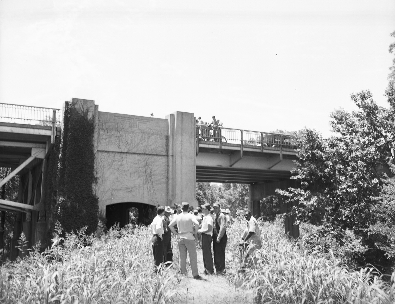 #2 Flood damage under the Lancaster Street Bridge, 1949