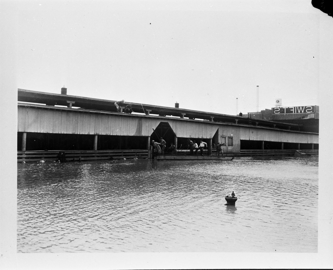 #90 Fort Worth Stockyards post-flood, 1949