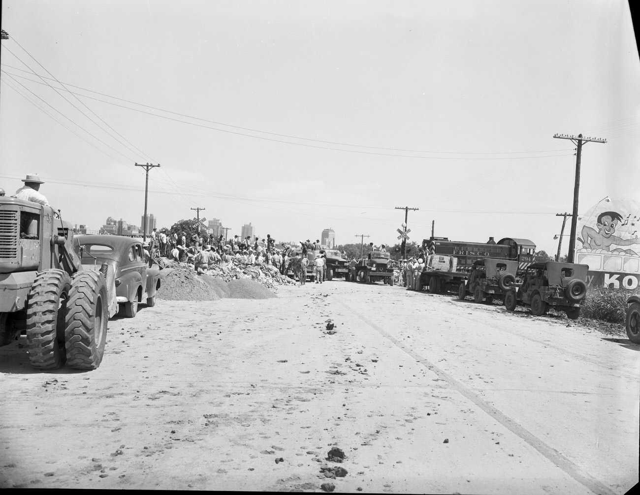 #94 Flood damage at Henderson Street, 1949