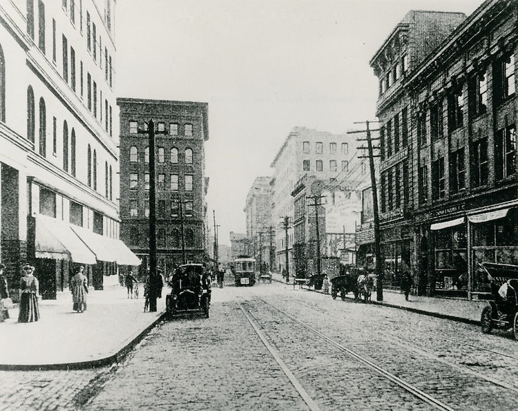 #62 Granby Street looking South from Brooke Avenue, 1909
