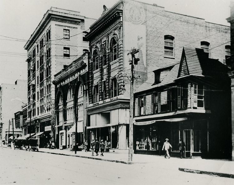 #65 East side of Granby Street between Monticello Hotel and Tazewell Street, 1909