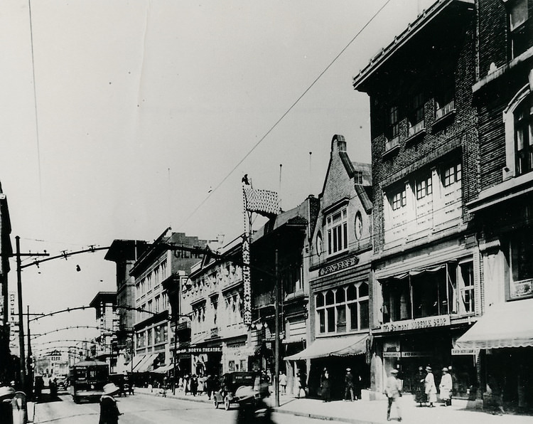 #15 Looking North on Granby Street to Freemason Street from College Place, 1923