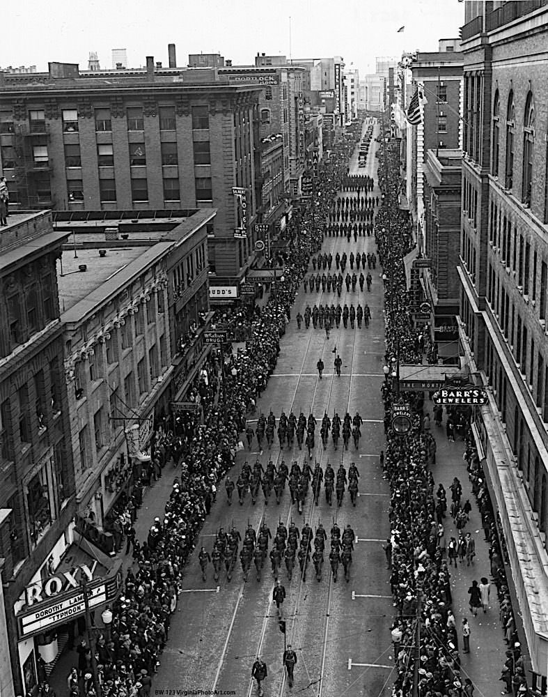 #12 Armistice Day Military Parade Granby St., 1939