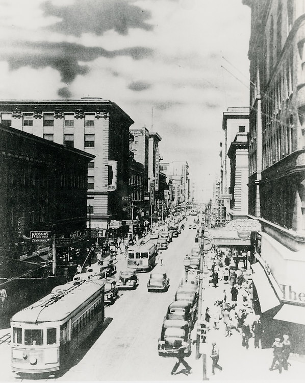 #41 Downtown West (A-1-3)..Granby Street looking North, 1930s