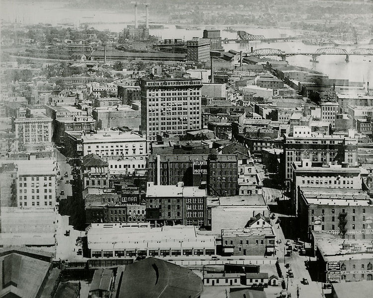 #104 Looking East down Main Street, 1940s