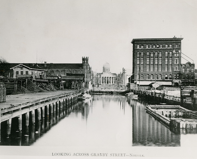 #106 Norfolk City Hall .looking from across Granby Street, 1940s