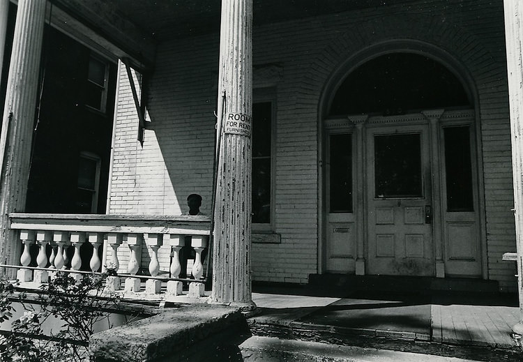 #136 Union Mission. View showing corner of Olney Road West and Mowbray Arch, 1940s
