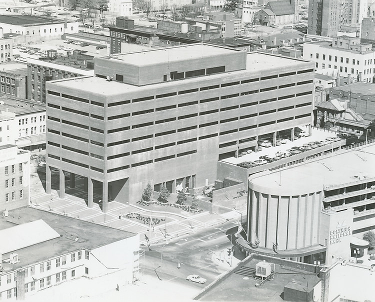 #106 View of Federal Office Building. Site of Monticello Hotel, Norfolk, 1950s