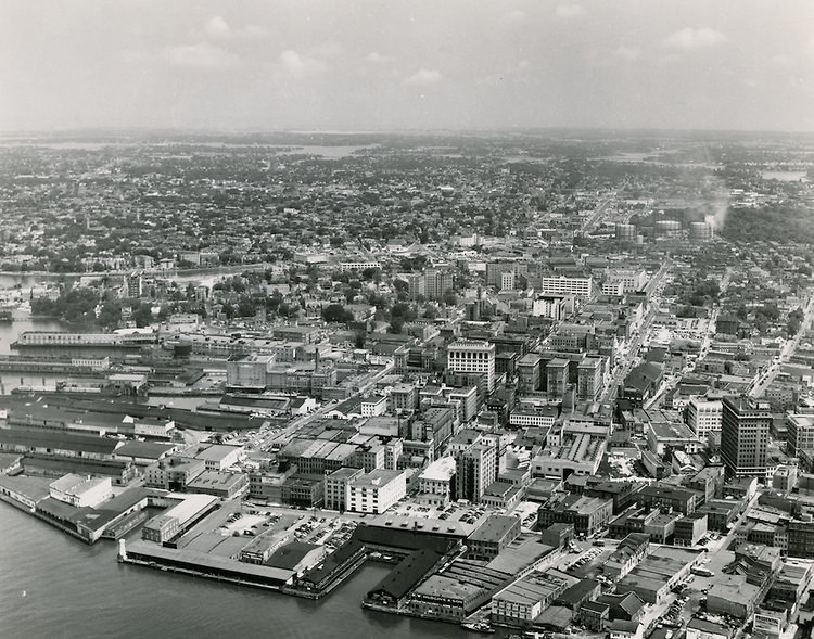 #13 View looking Northwest at Downtown Norfolk, 1951