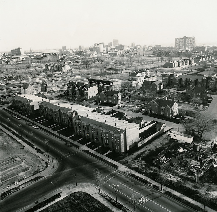 #125 New construction looking South from Princess Anne Road, 1950s
