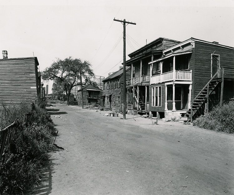 #131 Slum Conditions. Lodge between Howard & St Pauls, 1950s