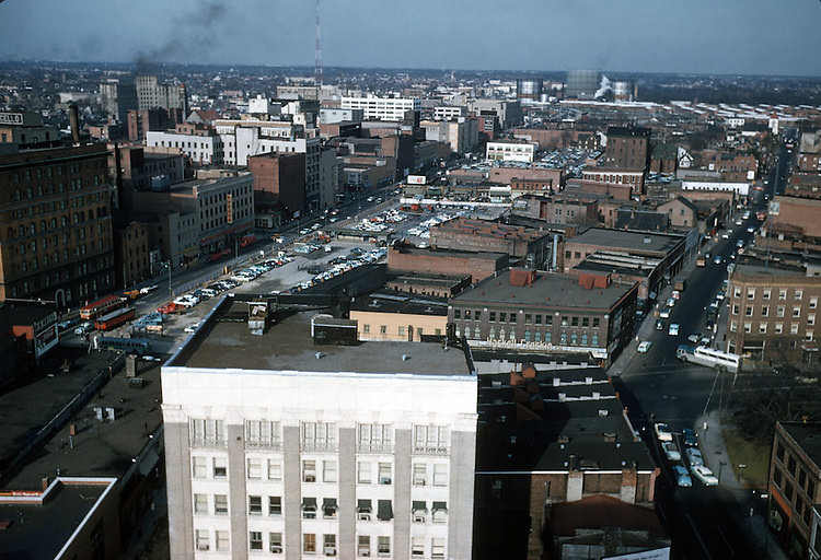 #45 Looking North from 1st and Merchants bank, 1958