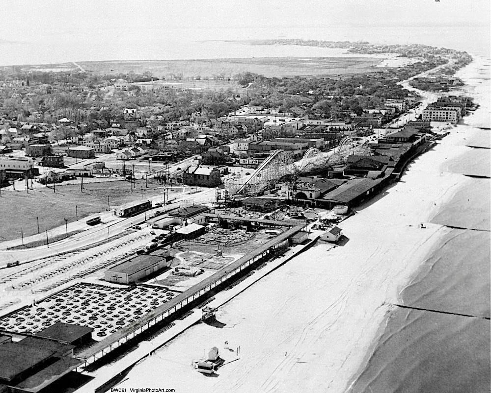 #4 Ocean View Amusement Park Aerial, 1954
