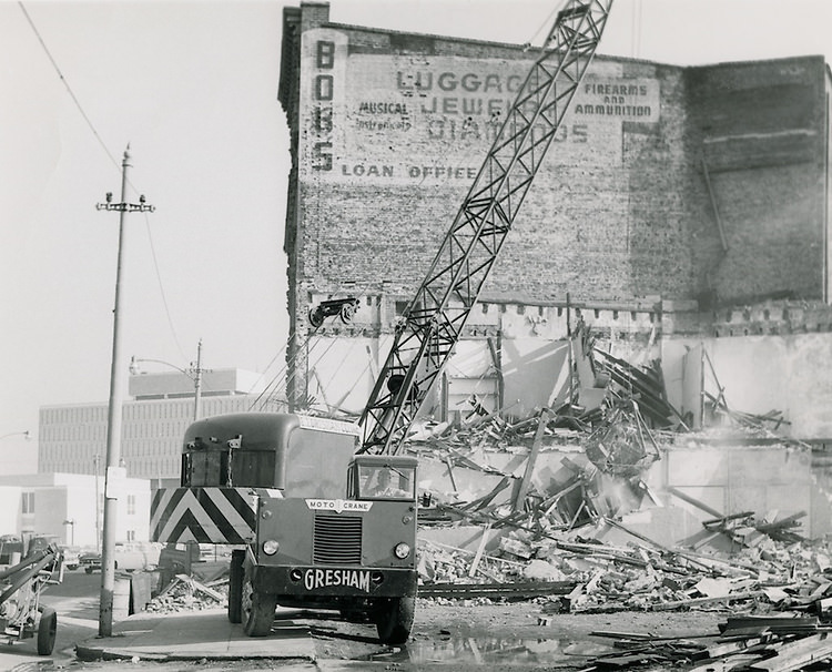 #108 East Main Street Demolition. February 02, 1962