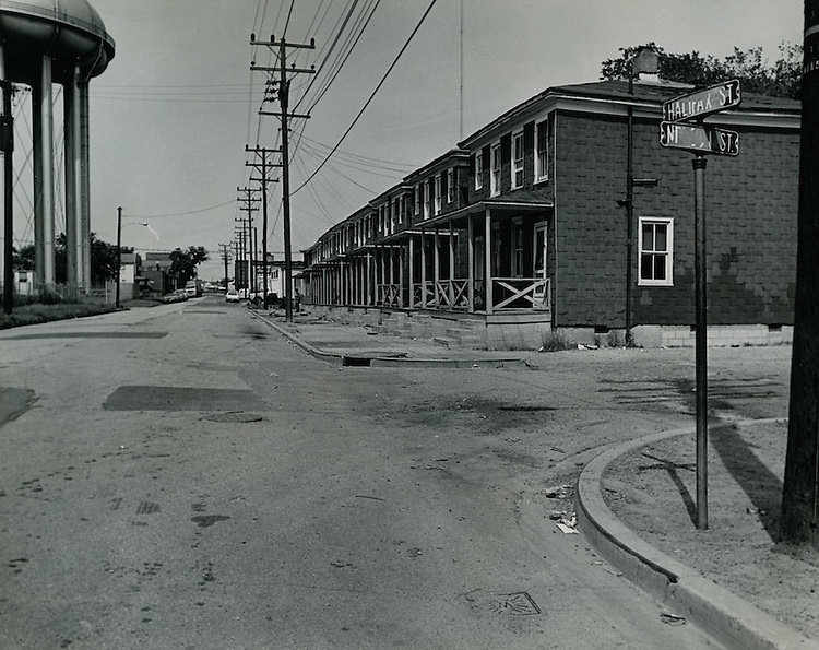 #147 Looking down Halifax Street from corner of Halifax Street and Mason Street, 1969