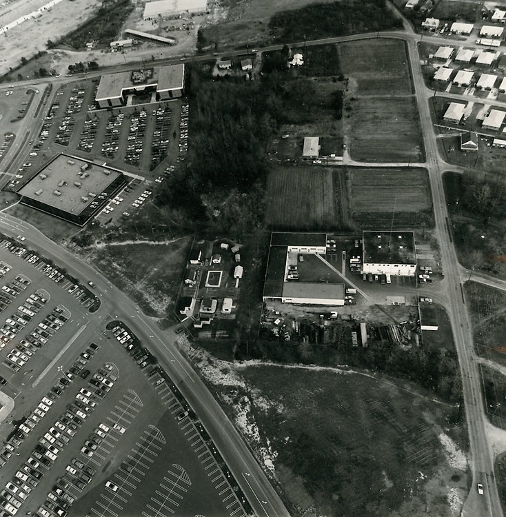 #85 Downtown looking northwest from Berkley Bridge, 1970s