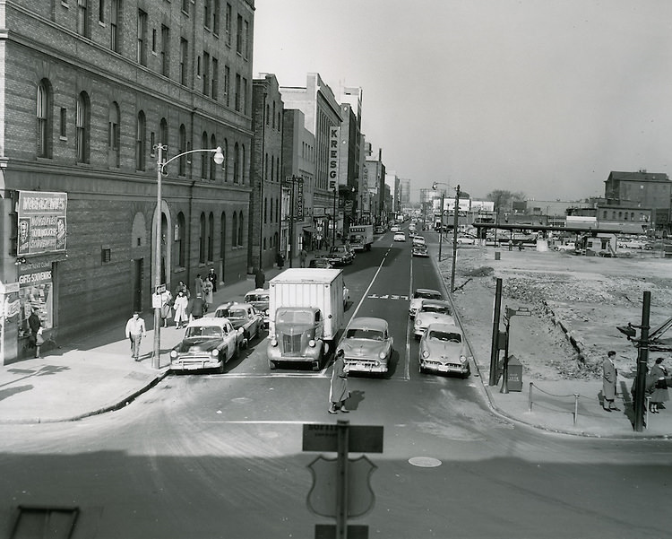 #34 Monticello Avenue at City Hall Avenue looking North, 1970s