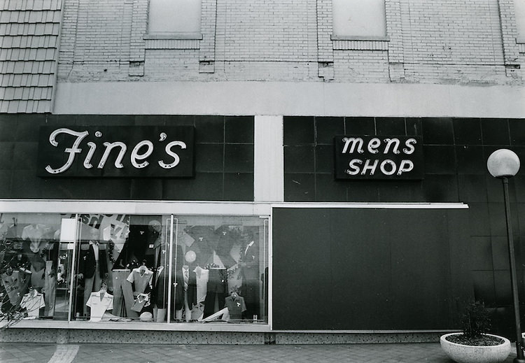 #4 Fine’s Mens Shop, 1980s