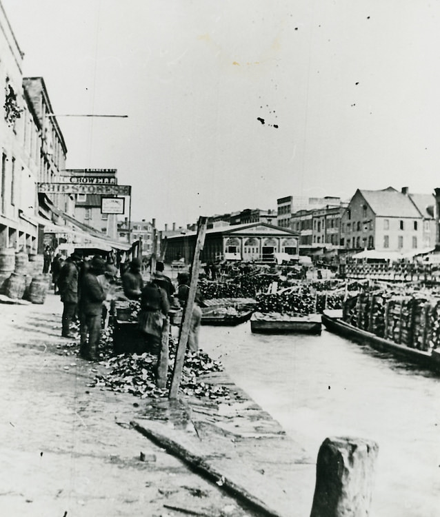 #10 Oyster Dock – once the center for ship stores and imported goods, 1875