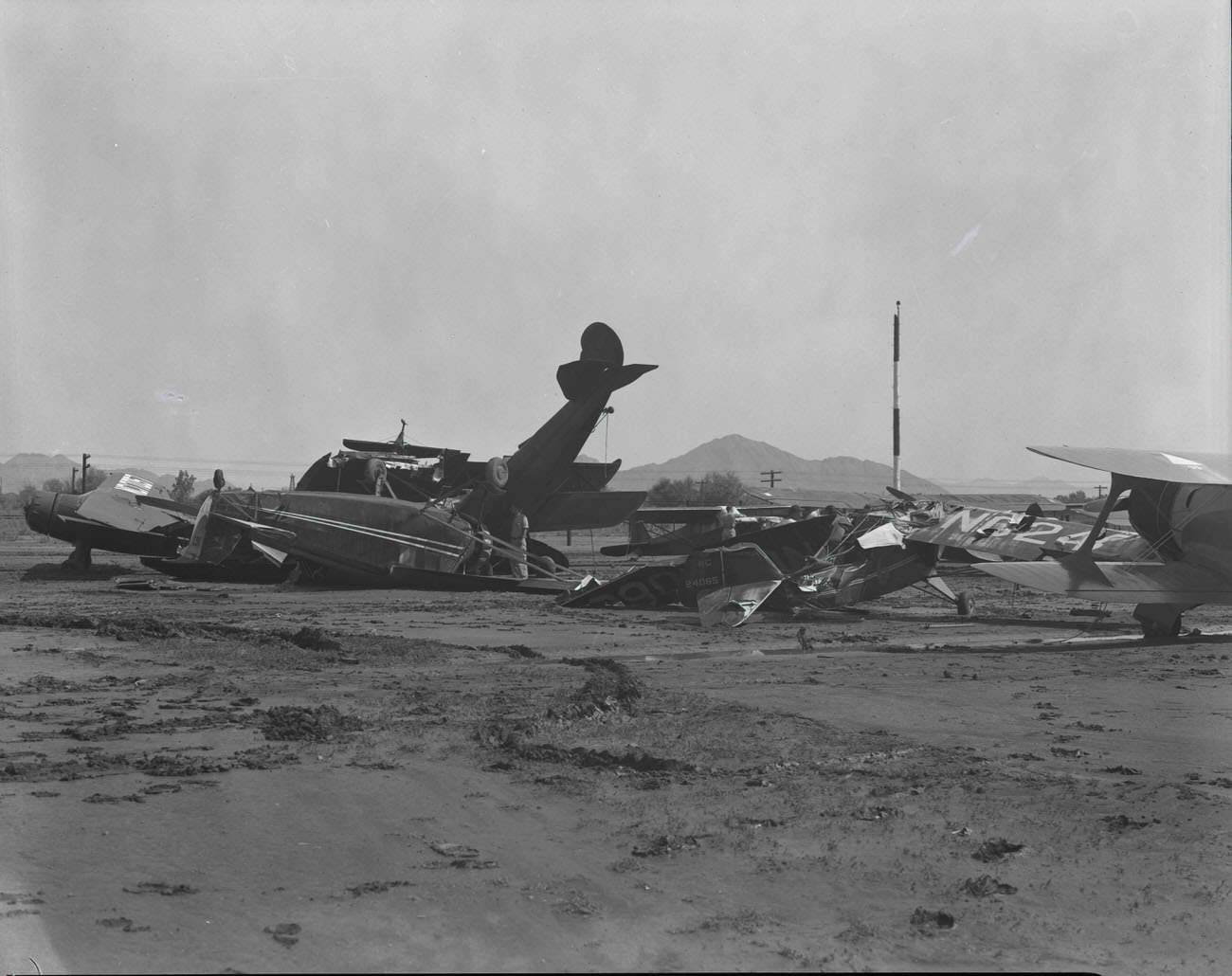 #17 Damaged Airplanes at Sky Harbor Airport, 1942