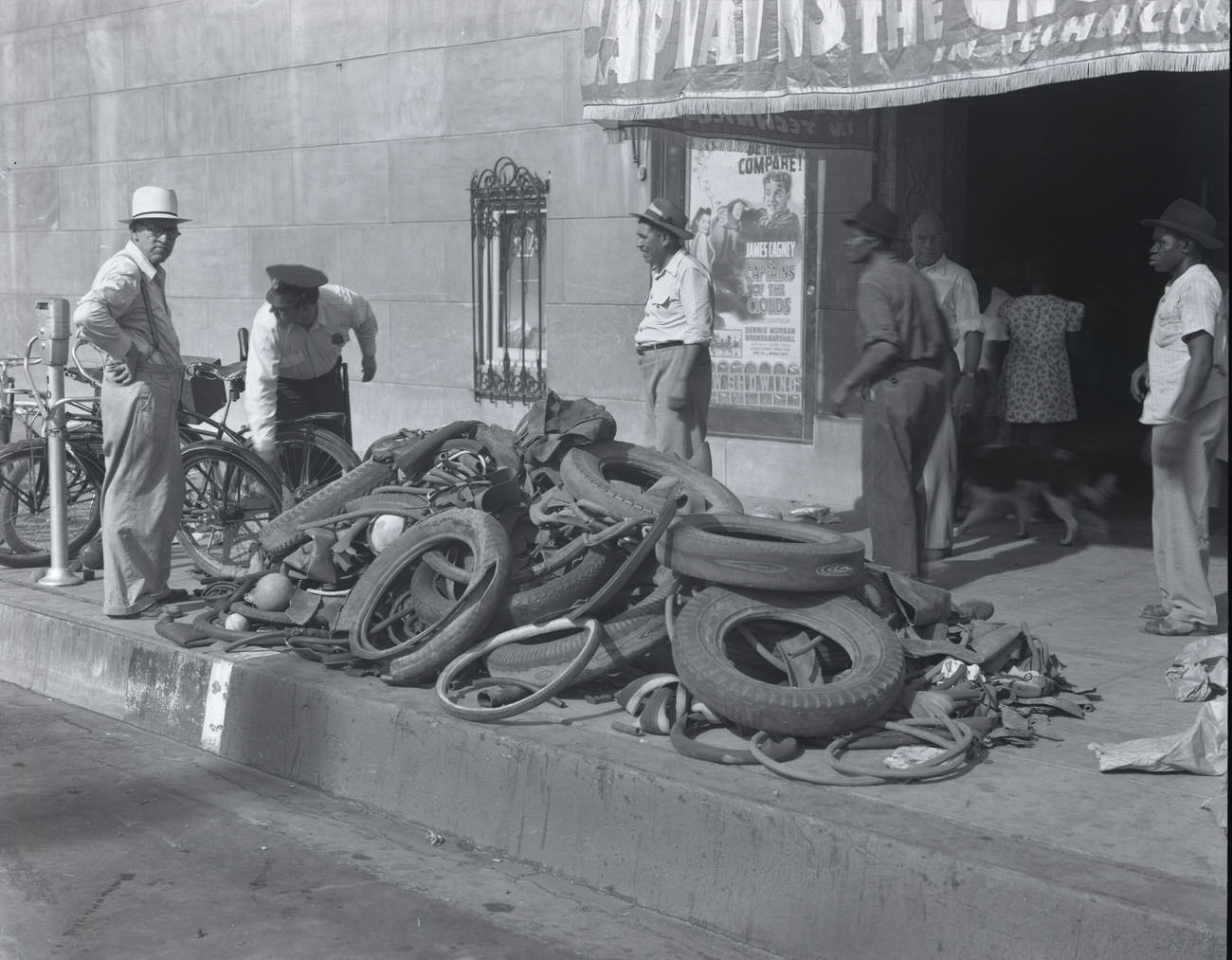 #18 Scrap Rubber in Front of the Orpheum Theatre, 1942